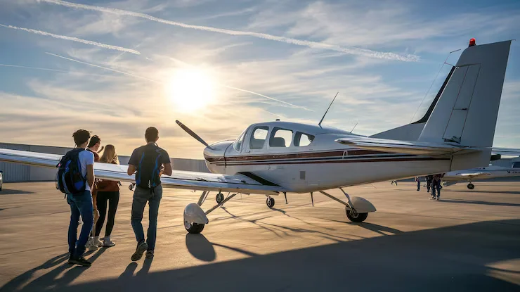 Fast-track CPL pathway — cadets boarding training aircraft